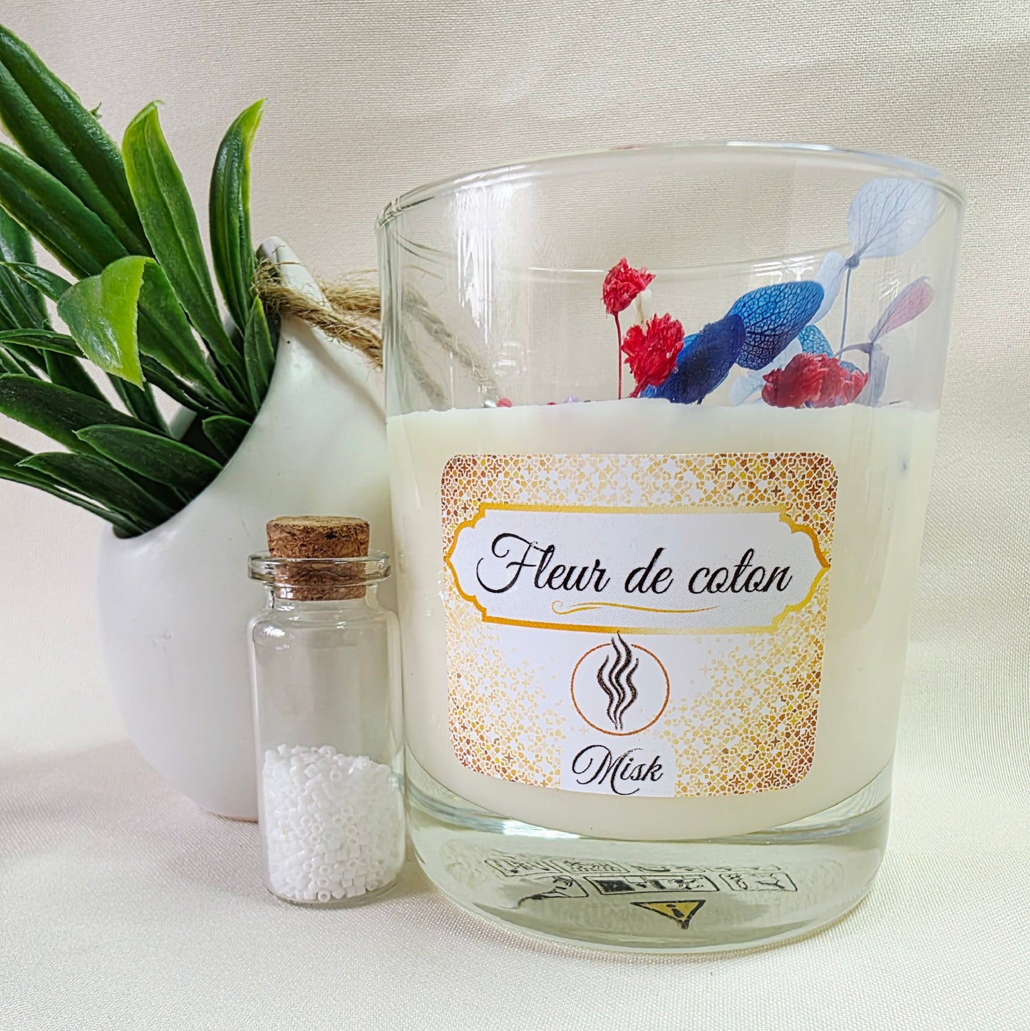 Bougie parfumée - Parfum Fleur de coton
