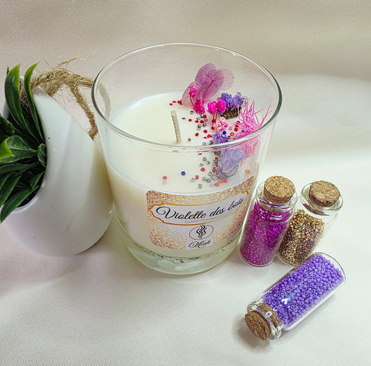 Bougie parfumée - Parfum Violette des bois