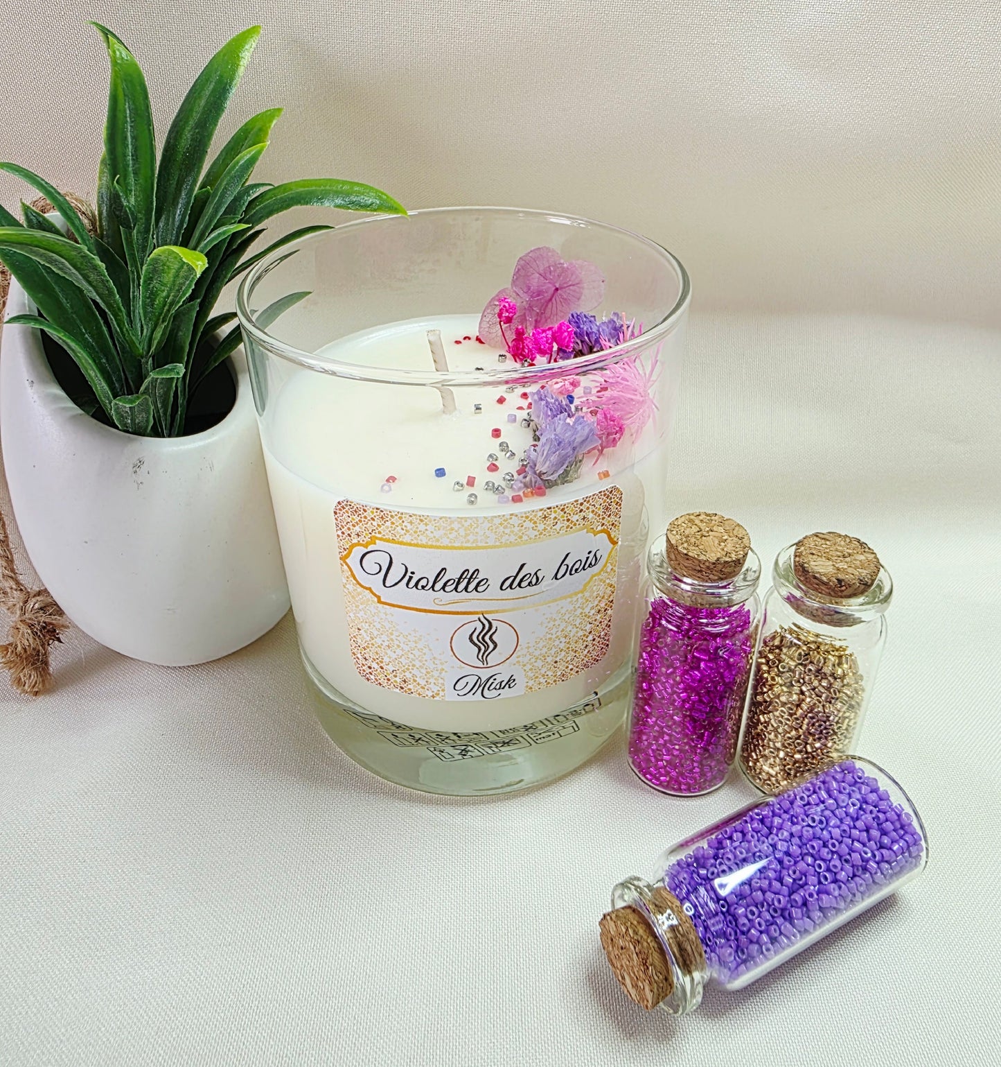 Bougie parfumée - Parfum Violette des bois