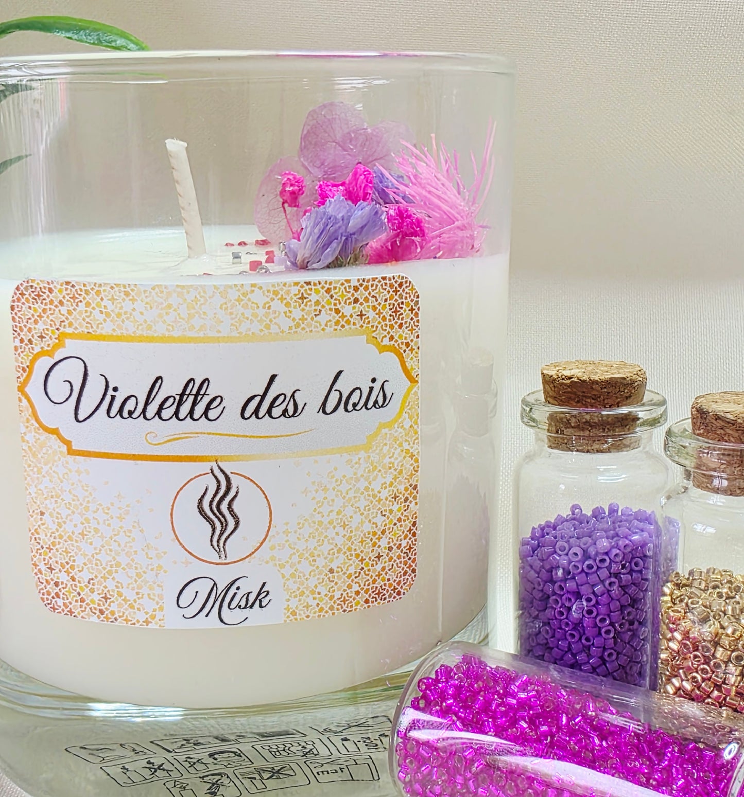 Bougie parfumée - Parfum Violette des bois