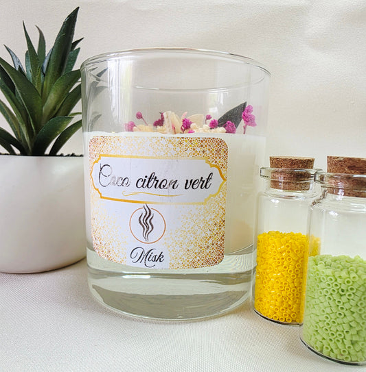 Bougie parfumée - Parfum Coco citron vert