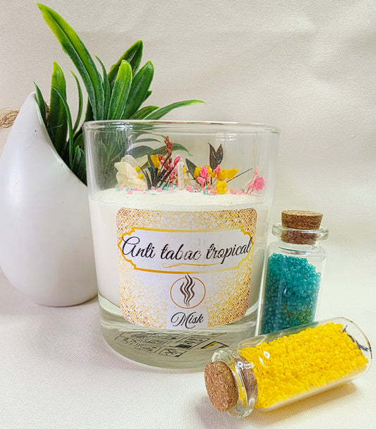 Bougie parfumée - Parfum Anti tabac tropical