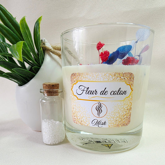 Bougie parfumée - Parfum Fleur de coton
