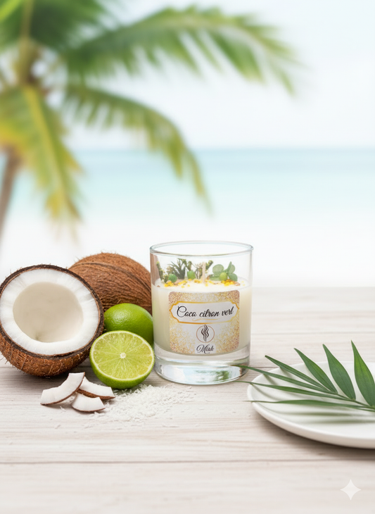 Bougie parfumée - Parfum Coco citron vert