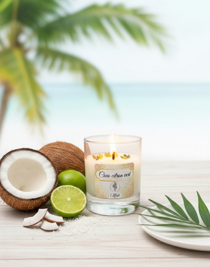 Bougie parfumée - Parfum Coco citron vert